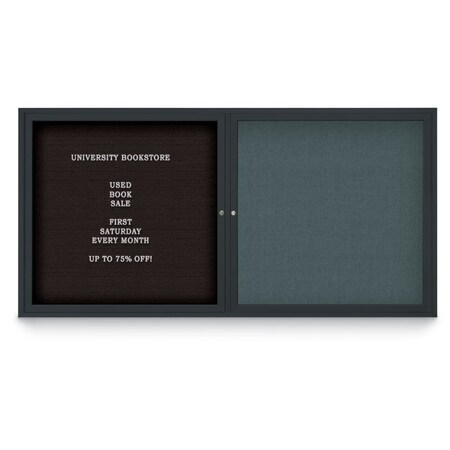 United Visual Products Corkboard, 60"x36", Cork/Gold UV405PLUS-GOLD-CORK